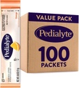 Pedialit Elektrolitski paketi v prahu, oranžni, hidracijski napitek, 100 enoslojni paketi v prahu