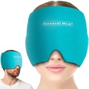 General Medi Glavobol & Migrena Ice Ovit Cap, Hladna terapija Migrena Relief Hat, Glavobol Ice Hat Cold Compress, Super za Puffy oči, Napetost, Sinus & Stress Relief (modra)