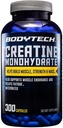 BODYTECH Kreatin monohidrat Kapsule mikroniziran a Podpira mišično moč, maso in vzdržljivost (300 kapsul)