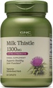 GNC Zeliščni Plus mleko Thistle 1300mg dodatek, dodatna moč, vegetarijanec, podpira zdravo delovanje jeter, 60 Serving