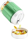 Odaro Extra velike tablete Organizator, 7 Compartment potovalne tablete Box, Daily Medicine Organizator in shranjevanje - Olive