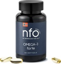 NFO Omega-3 Forte Fish Oil z ribjo želatino - Premium Fish-Based Omega-3 