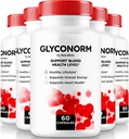 (5 pakiranj) Kapsule Glyconorm - uradna formula za podporo krvi za zdrave ravni, tablete Glyco Optimizer, vse naravne čistilo za krvne žile, pregled Glyco Norm (300 kapsul)