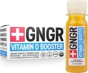 +GNGR Vitamin D Booster – Tropical Immunity Booster Edition Cold-Presed Ginger Shot z Ananas, Passion Fruit, Orange, Kurkuma & Vitamin D3. Mood, Immunity & Energy. 2 fl oz (Pack of 12)