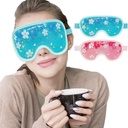 ZNÖCUETÖD Ledena maska Gel za hlajenje 2 paketa za večkratno uporabo Hladno stisnjeno oko Ice Pack za temne kroge in Puffiness, Migraine, Stress Relief