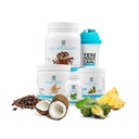 Da, lahko! Detox Plus Kit, Dnevno čiščenje Pure Fiber Meal Zamenjava, pijača Mix, Shake Booster in dodatek, čiščenje telesa komplet za ženske, Dnevni sistem čiščenje - kava, Aloe Vera Hibiscus