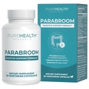 PUREHEALTH RAZISKOVALNI parabroom - Gut Cleanse & Health Supplement - s črnim oreščkom, Sweet Wormwood Powder, Kurkuma Extract, Olive Leaf, Česen & Čebula - Prebavna podpora za ženske & moške 60 kapsul