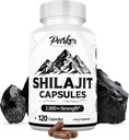 Parker Natural Pure Himalaan Shilajit Kapsule, 2000 mg Jakost Shilajit Resin in Fulvic Acid dodatek, Veganske in Gluten-free kapsule, 120 Število