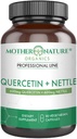 Quercetin 600 mg & kopriva 600 mg - naravni aromanoidi dodatek za sezonske dražilne snovi, imunski odziv, zdravo staranje in dolgoživost - neudobni, nemehki GSO, veganski - (90 kapsul)