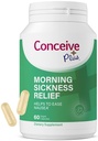 KONCEVNI PLUS Jutranja bolezen Relief - Čisti posušeni ingver v prahu - Olajšanje slabosti, gibanja in želodčne nelagodje med nosečnostjo - bistvenega pomena za pričakovano mamo - Non-GMO - 60 veganskih kapsul