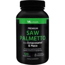 ML Naturals Saw Palmetto 1000 mg 120 Veganske kapsule. 3 v 1. Premium kakovost z oktacosanol & Maca. Prostata, zdravje sečil, cirkulacijsko zdravje, naravni Energizer, NSF-Certified & cGMP- Compliant