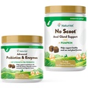 NaturVet Napredni probiotiki, zdravi encimi in PB6 Probiotični dodatek za vaše pse Želodec, 120 Soft Chews & No Scoot za pse - 120 Soft Chews - podpira zdravo Anal Gland & Bowel funkcijo