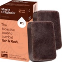 Marie Originals Srbečica Relief Milo za telo Wash Bar - Vse Natural Instant Relief iz žuželk ugrizi, Chicken Pox, Chiggers in druge kože dražila tj.. Anti- srbečica umiri milo (2 pakiranji)