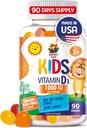 SUNNY SAM Vitamin D3 Gumies 1000 i.e. za otroke in odrasle - Imunska podpora Žveči z naravno aromo - vegetarijanski, brez želatine imunske podpore Vitamini za otroke