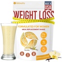 HARMONIFY Nadomestni Shake za ženske z aromo Vanilla, Keto Frıendly, Kosher Certfied Protein Powder, Pre & Probiotics za enostavno preperevanje, Brez sukraloze vključeno, 16,9 Oz