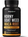 Natrashed Horny Goat Weed in Maca Root Extract dodatek za moške in ženske (Epimedium Extract, Hornygoatweed) Veganske kapsule - 60 Ct