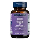 Wiley's Finest Wild Aljaska ribje olje Bold Vision - Fish Oil Eye Health Supplement z Lutein, Zeaksantin, borovnica, Omega-7, Vitamin E, in cink - 60 Softgels (30 strežnice)