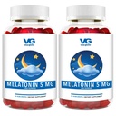 VITA GLOBE Melatonin 5mg Pomoč za spanje Gummy Vitamini- Ne-GMO, Vegan in pomoč za spanje dodatek, Olajša občasno nespečnost, 100 Število (Pack od 2)