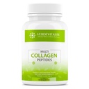 Kapsule z več kolagenskimi peptidi - ne-GMO&Gluten brez tipa I, II, III, V, X Hidrolizirani kolagenski dodatki z vitaminom C - podpira zdrave lase, kožo, nohte, & sklepe - 120 CPS