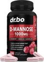 D Mannoze dopolnila za ženske tablete - naravna D-mannoza 500mg Kapsule, Cranberry Dmannose tablete 1000mg na serviranje - Bladder Flush & urinary Tract čiščenje dopolnilo - 120 Veg kapsule