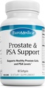 EuroMedica Prostata in PSA podpora - prehranski dodatek za zdravo prostato & Hormone Balance Podpora - Zeliščni dodatek z kurkumin, Kurkumin Eterično olje in grozdni ekstrakt - 60 Softgels