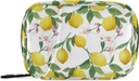 Watercolor Floral Lemon tablete Box 7 dan tablete primer tablete potovalne tablete organizator vrečko z zadrgo prenosni tedenski primer kompaktna velikost za vitamin dodatek imetnik