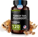 Kapsule gob iz repa Turčije Imunski sistem Podpora, Antioksidant in Prebavne lastnosti - Gobe Dopolnilo 1000mg - 120 Kapsule - Enakovredno 15.000 mg organske Turčija rep