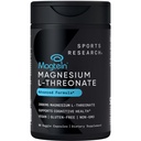 Športne raziskave Magtein Magnezij L-treonat Kapsule - Magnezij dodatek za spomin, Fokus & Kognition - Magnezij L Treonate podpira zdravje možganov, spanje in razpoloženje - 2000mg, 90 Kapsule za odrasle