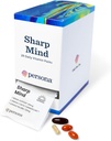 Persona Nutrition Sharp Mind Vitamin Pack za mentalno jasnost in fokus (28 Pack) – Vključuje Ginkgo Biloba, Omega 3 s kurkurjem in podporo možganov mešanica