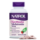 Natrol Melatonin 10mg Hitre raztapljajoče tablete - okus jagod, 100 Štetje, podpora za spanje, hitro raztapljanje melatonin za odrasle, 100-dnevna oskrba