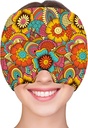 ZNÖCUETÖD Migrena Relief Cap Glavobol Relief Cap Hladna Cap Ledena Klobuk za migrene Glavobol Sinus Stres Tension glavo Ledeni paket Oviti Migrena Maska Masko Mangover Cap Ice Beanie Hot/Cold Kompresija Ženske