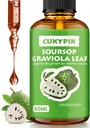 Mineralna dopolnila Soursop Graviola Leaf Extract Tekoča kapljica Plus Čista botanična za podporo celic, Zzz & Antioksidant - Soursop Bitters tekoče, 2-4 Mesec dobave, 2 Fl Oz