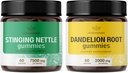 HERBAMA Sting Nettle in Dandelion Kit - paket 7500 mg Sting Nettle Root & 2000 mg Dandelion Root Gumies - Vegan, Non-GMO, želatina-free - 2 paket