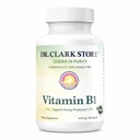 Dr. Clark Vitamin B1 Tiamin 400mg dodatek -Tiamin B1 dodatek za zdravo živčevje in energijo Presnova, Gluten-free, Dairy Free - 100 kapsul želatina