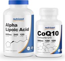 Nutricost Alpha lipoična kislina 600mg, 240 Caps CoQ10 100mg, 120 kapsul