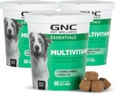 GNC hišni ljubljenčki Essentials Dog Multivitaminski mehki žveči, Salmonovo olje dog dodatek v okus slanine, Imuno Booster in podpora za kožo in plašč žvečljivi z vitamini in minerali, 60 Count - 3 Pack