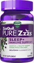 ZzzQuil Pure Zzzs Sleep + Imunska podpora Melatonin Sleep Aid Gummies with Elderberry, Cink, Kamilica, Sivka, & Valerian Root, 1mg na Gummy, 60 ct