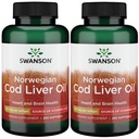 Swanson Cod Jetrno olje 1250 Iu A/135 Iu D 250 Sgels (2 pakiranji)