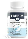 Freeda Magnezijev citrat 400 mg Obložene tablete – visoka absorpcijska dopolnila za mišice, živec in sprostitev podpora – Vegan, Gluten-free, Kosher – 100 Število