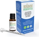 Solace Probiotics Liquid Formula za odrasle in otroke - Koncentrirana mešanica za digestivno zdravje in imuniteto, klinično raziskano, Easy Brizge uporabe, Hypoallergenic - 15ml