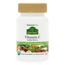 Natures Plus Vir življenja Vrt Certified Organic Vitamin C - 500 mg, 60 Veganske kapsule - Polna prehranska imunska podpora dodatek, Antioksidant - vegetarijanski, Gluten-free - 30 Serving