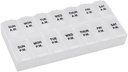Opomni N' Time Weekly (7-Dan) AM/PM tablete Organizator, Vitamin in Medicine Box, Veliki oddelki, 2 krat na dan, Jasno Lids
