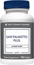 The Vitamin Shoppe Saw Palmetto Plus - Dodatek za zdravje prostate - 160mg žaga Palmetto Extract z odličnim virom cinka, vitamina E in B6 (100 kapsul)