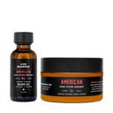 Live Bearded Beard Oil and Butter Grooming Kit - Made in the USA - All-Natural Ingredients with Shea, Argan, Jojoba - Growth Support | American Scent - Cedar, Vetiver, Bergamot
