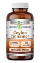 Neverjetne formule Ceylon Cinamon 1200 Mg dodatek 