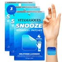 Vitamasques patche za spanje za odrasle, SnoozeMe Wellness Hydrogel Patch (3-Pack) - spanje z sivke, Melatonin, in Valerian Root - Cruelty-free, Korejski Skin Care Sleep Patch