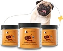 kin+kind Organic Fiber za pse&Cats - Bučka Boost za zdrave Poops - Prebavno zdravje - Laneno seme, Ginger, Kurmova in Kokos - Izdelano v ZDA - Bundele (3 x 8 oz)