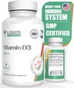 Vitamin D3 dodatek - Vitamin D-5000 i.e. - podpora Zdrave kosti, zobje, mišice, kardiovaskularne in imunske funkcije - brez mleka, soje - 60 kapsul
