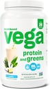 Vega proteini in zeleni proteini v prahu, vanilija - 20g na osnovi rastlinskih beljakovin Plus vegetarijanci, vegani, ne gensko spremenjeni organizmi, Pea proteini za ženske in moške, 1,9 kg
