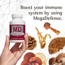 Waiora MegaDefense gobe Kapsule za dnevno wellness, 6 Gobe dopolnilo: Reishi, Turčija rep, Cordyceps, Maitake, Agaricus & Shiitake, Non-GMO (2 Bott / 60 Veggie Cap serv)